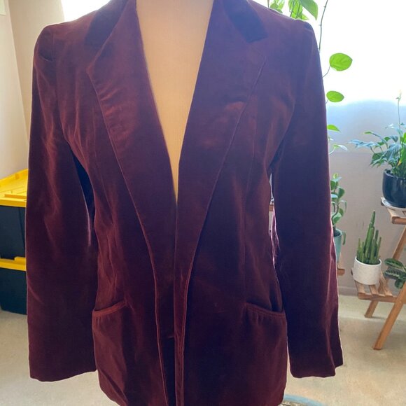 1970's velvet blazer - Picture 1 of 5